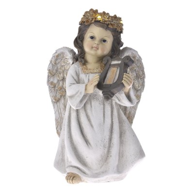 Ingeras decor din rasina cu LED Grey 14 x 32 cm foto