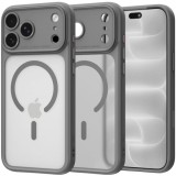 Husa MagSafe pentru Apple iPhone 18 Pro Max / 17 Pro Max, Tech-Protect, MagPeak CC, Gri Mata