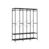 Cumpara ieftin Cuier Songmics Negru 141x40x180 cm