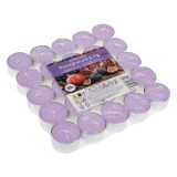 Lumanari parfumate tip pastila, Set 25 buc, Lila, Aroma Rodie &amp; Smochine, &Oslash;3.5x2.5cm, CMCLASS