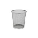Cos rotund din sarma inox, marimea M, diametru 26 cm, gri, Plastor Trading