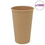vidaXL Cești de cafea din h&acirc;rtie 1000 buc 16 oz 400 ml roșu și negru