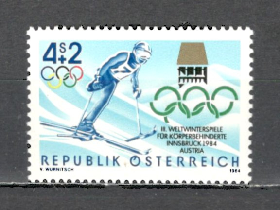 Austria.1984 C.M. de sporturi de iarna ptr. persoane cu dizabilitati MA.966