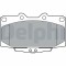 Set placute frana fata DELPHI, Toyota Yaris (P13), 12.10-, Fata; puntea fata