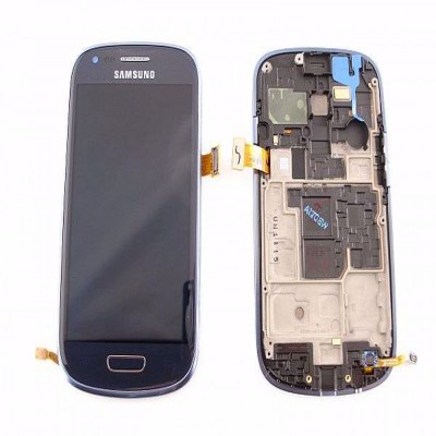 Display Samsung Galaxy S3 mini i8190 albastru original foto