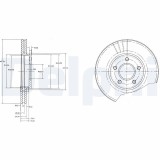 Disc frana DELPHI BG3826