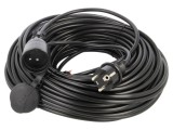 Prelungitor alimentare 3x1,5mm2 KEL, 40m, 16A, PVC negru, 1 priză