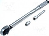 Cheie dinamometrica Carl Kammerling 42-210Nm, 470mm, 1/2&quot;, cu reglaj micrometric + adaptor si prelungitor