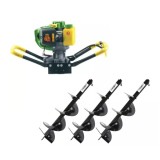 Cumpara ieftin Set Motoburghiu Pamant - PARTNERPRO PPE1500, Putere 2.0 CP + 3 x burghie 100, 150, 200mm