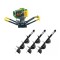 Set Motoburghiu Pamant - PARTNERPRO PPE1500, Putere 2.0 CP + 3 x burghie 150, 200, 250mm