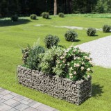 Cumpara ieftin Strat &icirc;nălțat gabion, 180 x 50 x 50 cm, oțel galvanizat