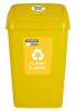 Cos De Gunoi Pentru Reciclare Selectiva Heinner Capac Batant 25L Galben 31523161