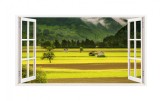 Sticker decorativ, Fereastra 3D, Munte, 85 cm, 259STK, natura si peisaje