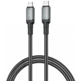 Cablu Date si Incarcare USB-C - USB-C XO Design NB-Q264A, 240W, 1m, Negru