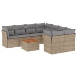 Cumpara ieftin Patio Sofa Set 8-Locuri Combinatie bej si gri
