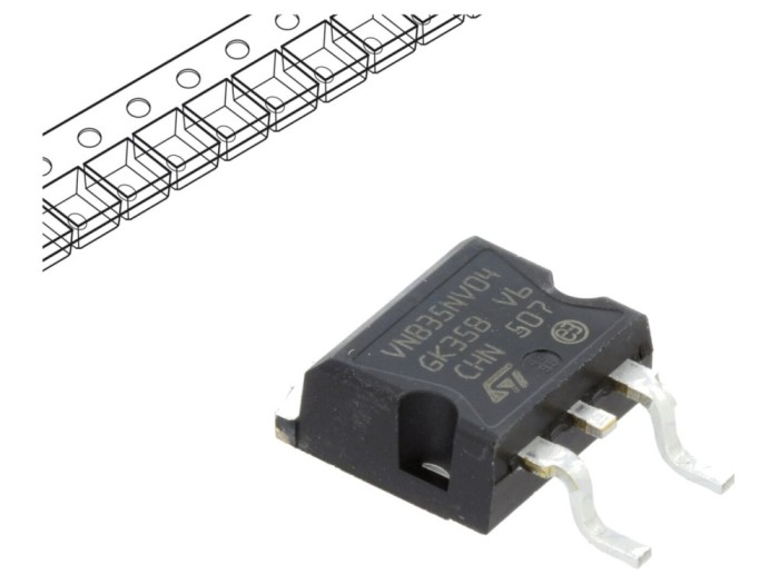 Comutator de putere low-side 30A SMD D2PAK STMicroelectronics