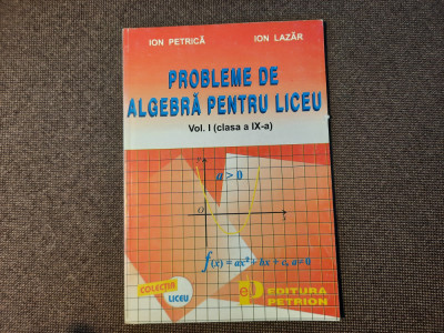 Ion Petrica PROBLEME DE ALGEBRA PENTRU LICEU VOL 1 CLASA IX A foto