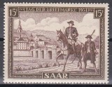 SAAR 1950 - Expoziția Filatelică Internațională IBASA - Ziua Timbrului, Cota 80 EURO (!!!), MNH
