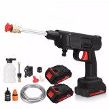 Pistol de spalat fara fir, Sumker, Cu 2 baterii, 48V, Negru