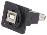 Adaptor USB A la USB B Metalic 2.0 19x24mm