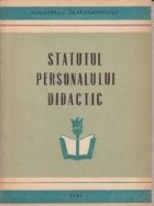 Statutul personalului didactic
