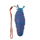 Jucarie Senzoriala Antistres, Flippy, Fidget Toys, Omida Curcubeu, 11 cm, +3 Ani, Albastru/Mov