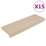 Cumpara ieftin Covorase scari autoadezive, 15 buc., Berber, 65x21x4 cm, sisal