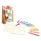 Cumpara ieftin Set creativ - Coloreaza cu nisip - Cai | Sabbiarelli