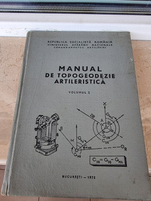 Manual de topogeodezie artileristica foto