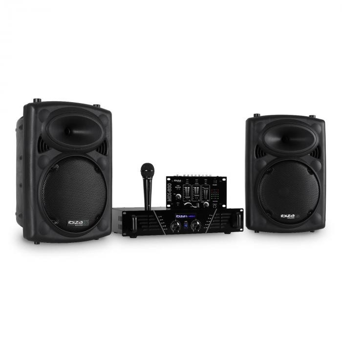 Ibiza DJ300MK2 set de muzică disco AUX MIC Ibiza DJ300MK2 set de muzică disco AUX MIC