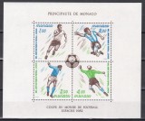 Monaco 1982 - Cupa Mondială de fotbal - Spania, Bloc, MNH