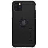 Husa TPU Spigen Tough Armor pentru Apple iPhone 11 Pro, Neagra 077CS27239