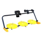ProGARDEN Cositoare frontala rotativa cu 3 discuri pentru minitractoare Campo