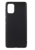 Husa pentru Samsung Galaxy A71, MyStyle Perfect Fit cu insertii de carbon, negru