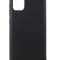 Husa pentru Samsung Galaxy A71, MyStyle Perfect Fit cu insertii de carbon, negru