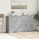 VidaXL Dulapuri, 2 buc., gri beton, 60x31x70 cm, lemn prelucrat 3276549