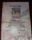 CONSIDERATIUNI ISTORICE SI DEMOGRAFICE PRIVIND EVOLUTIA .... ORAVITA ,BANAT