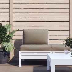 vidaXL Perne de canapea din pale?i, 2 buc., gri taupe, material textil foto