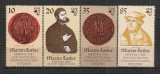 D.D.R.1982 500 ani nastere M.Luther-reformator SD.490, Nestampilat
