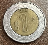 C50 - Moneda foarte veche - Mexic - 1 peso - 2006