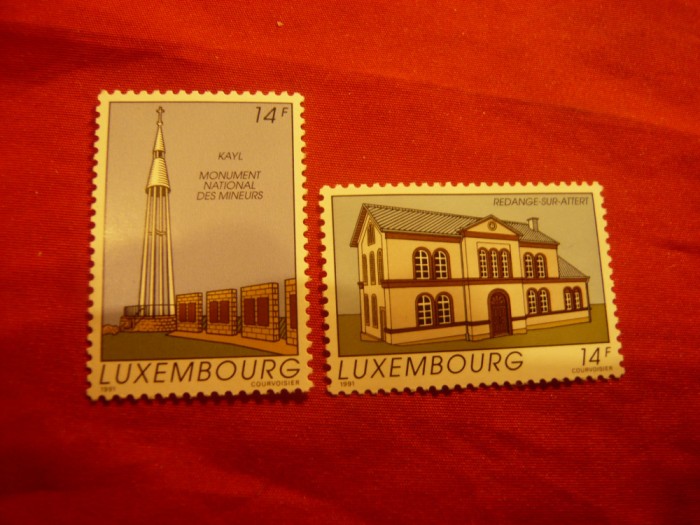 Serie Luxemburg 1991 - Peisaje , Turism , 2 valori