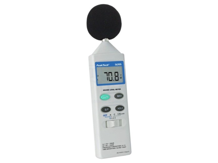 Decibelmetru LCD 35...130dB
