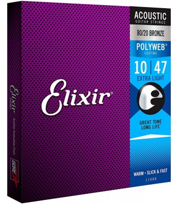 Elixir 11000 Polyweb Extra Light Acoustic 10-47 foto