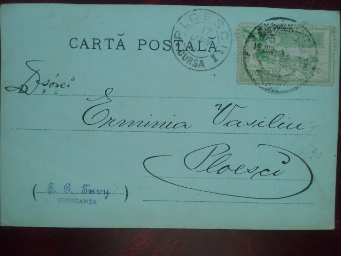 1903-C.P. circ.-francatura Caisorii- RARA