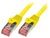 Patch cord S/FTP Cat6 LSZH Galben 0.25m, Logilink