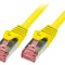 Patch cord S/FTP Cat6 LSZH Galben 0.25m