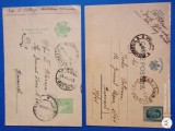 grup doua carti postale Romania Regala