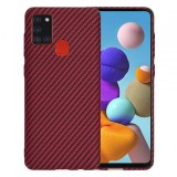 Husa pentru Samsung Galaxy A21s A217, Techsuit, Carbonite FiberShell, Rosie