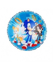 Balon folie rotund Sonic 45x45 cm foto