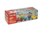 Puzzle APLI - Transport, adunare matematica, 30 piese